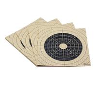 Lot de 50 cibles de tir en carton 200 g/m² ASL Target - 26 x 26 cm - Idéal pour le tireur sportif - Grille de 1 cm combinée avec miroir de précision