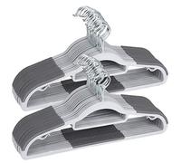 Lot de 50 cintres en Plastique très résistants pour vêtements secs et humides avec Coussinets antidérapants pour économiser de l'espace, 0,5 cm d'épaisseur