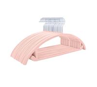 Lot de 50 cintres en Velours de qualité supérieure - Robustes - Antidérapants et sans Bosses sur Les épaules - Crochets chromés - Cintres arrondis pour Manteaux, Pulls, Vestes, Pantalons, Chemises