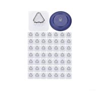 Lot de 50 cintres muraux invisibles 57 mm sans dommage pour invisible | Pour une transparence cristalline, se marie avec n'importe quel mur, maintient les plaques en toute sécurité