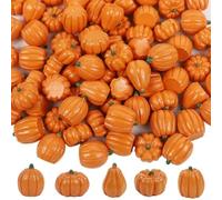 Lot de 50 citrouilles miniatures en résine pour Halloween, décoration de fête d'Halloween, décoration d'intérieur