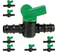 Lot de 50 clés d'arrosage 20 mm | Robinet goutte à goutte 20 mm | Robinet d'arrêt d'arrosage 20 mm | Valve d'irrigation goutte à goutte 20 mm | Valve tuyau 20 mm