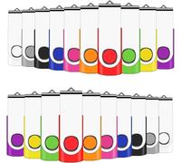 Lot De 50 Clés Usb 2.0 De 1 Go \U2013 Clé Usb Pivotante (10 Go, Multicolore)
