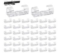 Lot de 50 Clips Auto-adhésifs de Gestion de Câbles pour TV, PC, Ordinateur Portable - Organisateurs Multi-usages pour Câbles Ethernet, Bureau et Maison, Maximisation Économique de l’Espace