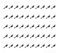 Lot de 50 clips auto-mastiques réutilisables pour la gestion des câbles - Organiseur de bureau solide - Noir - 50