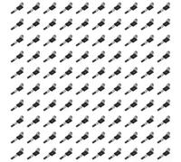Lot de 50 clips auto-mastiques réutilisables pour la gestion des câbles - Organiseur de bureau solide - Noir - 100