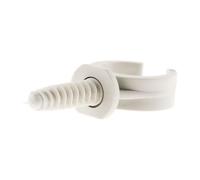 Zenitech Clips avec chevilles – Lot de 50 – Ø16 mm – Gris