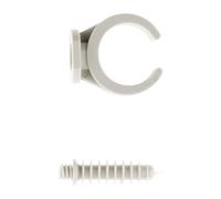 Zenitech Clips – Lot de 50 avec chevilles Ø20mm – Gris