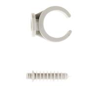 Lot de 50 clips avec chevilles Ø20mm - Gris - Zenitech
