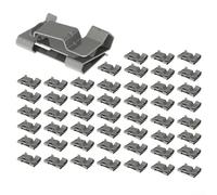 Lot de 50 clips de câble solaire en acier inoxydable - Installation sans outil - Panneau photovoltaïque - Pour une gestion sécurisée des câbles