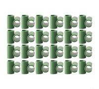 Lot de 50 clips de connecteur de support de jardin compatibles avec poteaux ronds en bois de 11 mm, 16 mm, 20 mm pour entraînement de tomate, concombre et haricot (20 mm)
