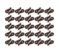 Lot de 50 clips de fixation de porte en verre avec vis en métal, pour pinces de 4 mm, parfaits pour fixer des panneaux de verre aux meubles