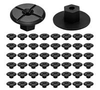 Lot de 50 clips de fixation, écrous non filetés, écrous en plastique, clips de fixation de voiture et vis de carrosserie pour pare-éclaboussures de roue, garniture d'arche de roue, sous-plateau