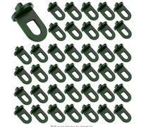 Lot de 50 clips de fixation en plastique pour serre - Crochets pour accrocher des serres à la fixation de fils dans une serre, des matériaux isolants et des filets
