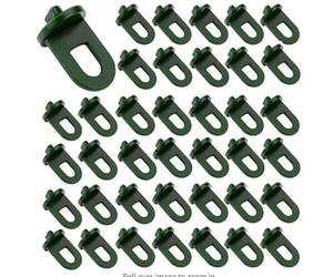 Lot de 50 clips de fixation en plastique pour serre - Crochets pour accrocher des serres à la fixation de fils dans une serre, des matériaux isolants et des filets