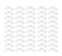 Lot de 50 clips de fixation en silicone pour bande lumineuse LED avec 100 vis pour bande de 13 mm de largeur maximale (13 mm), transparent