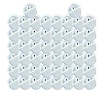 Lot de 50 clips de fixation murale en plastique transparent pour miroir 5
