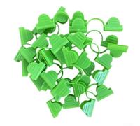 Lot de 50 clips de fixation pour cadre en arc de serre - Clips en plastique à double tête pour maintenir la protection en place en toute sécurité (50 pièces de 6 mm)