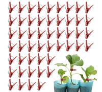 Lot de 50 clips de greffage de tomates - Crochets de connexion de semis sécurisés, structure légère et durable, application facile à clipser | Treillis de jardin