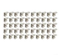 Lot de 50 clips de guidage d'eau en acier inoxydable 304 pour panneau solaire auto-nettoyant pour module photovoltaïque en verre pour flux de pluie de surface (35 mm)