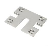 Lot de 50 clips de mise à la terre pour panneau solaire en acier inoxydable avec rondelle d'espacement résistante pour toits photovoltaïques, supports au sol, abris de voiture, abris de jardin, rails