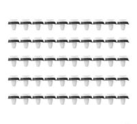 Lot de 50 clips de panneau de garniture de portière de voiture pour Fiat Ducato | Fixations en plastique blanc et noir | OEM 71728806 8565.43 856543 | 17 mm de retenue de moulage extérieur