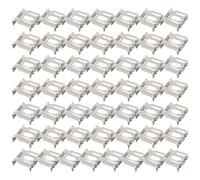 Lot de 50 clips de vidange d'eau pour cadre de panneau solaire en aluminium pour cadres de montage PV de 30 mm à 45 mm, déflecteur d'eau de pluie automatique, débit de 500 g/min, 20 (35 mm)