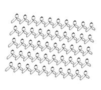 Lot de 50 clips isolants pour clôture électrique pour ferme et ranch | Clip de poteau de clôture en acier métallique en fibre de verre pour isolateurs de poteaux ronds, installation de clôture