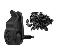 Lot de 50 clips lumineux en métal résistant aux intempéries pour une installation extérieure sécurisée et une durabilité par tous les temps dans les patios, jardins, gouttières, clôtures, terrasses