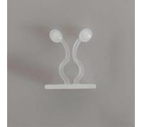 Lot de 50 clips muraux pour plantes grimpantes Blanc Taille S | Plastique, 3 tailles pour toutes les étapes de croissance, installation facile sans outil, blanc et vert