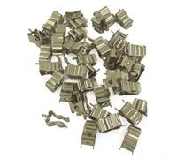 Lot de 50 clips porte-fusibles à tube droit pour fusibles à cartouche de 10 x 38 mm, clips en cuivre robustes avec boîtier en plastique isolé,
