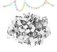Lot de 50 clips pour gouttières pour accrocher des lumières d'extérieur pour une installation facile | Clips multifonctionnels pour guirlandes lumineuses pour arbres, gouttières, patios,