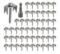 Lot de 50 clous de clôture fiables en acier inoxydable en forme de U pour des installations sécurisées