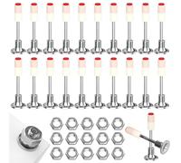 Lot de 50 clous pour pistolet à clous, clous pour murs en béton, contient 50 écrous M8, diamètre 7,3 mm, pistolet à clous, pistolet à clouer multi-usages, pistolet à clouer pour acier et béton pour