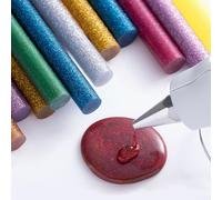 Lot de 50 colle chaude colorée pour travaux manuels, 7 x 100 mm, collage rapide pour bois, plastique et autres matériaux