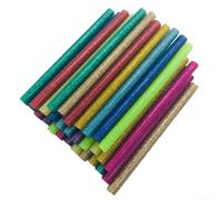 Lot de 50 colles thermofusibles à paillettes pour un refroidissement rapide et une tenue ferme sur des supports mixtes y compris le feutre, le bois de balsa et le carton ondulé