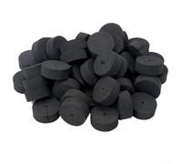 Lot de 50 colliers de clonage avec 8 rayons, mousse néoprène, inserts pour pots de clonage de jardin, coupe de plantes, supports et accessoires de clonage à faire soi-même (noir)