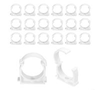 Lot de 50 colliers de serrage en forme de U pour fixation sécurisée des tuyaux d'air, colliers de serrage PPR pour tubes de 25 mm et 32 mm, cintres robustes pour systèmes hydrauliques, ateliers et