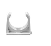 Lot de 50 colliers de serrage en PVC pour organisation de câbles et de plomberie - Clips de fixation en plastique de 2 cm/2,5 cm/3,2 cm, blanc, faciles à installer, résistants à l'usure (20 mm)