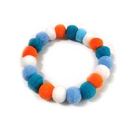 Lot de 50 colliers pour chien avec nœud papillon et fleur arc-en-ciel