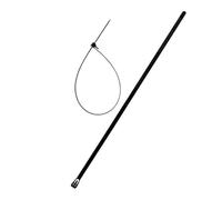 Lot de 50 colliers réutilisables 7,6x 370mm - Noir - Zenitech