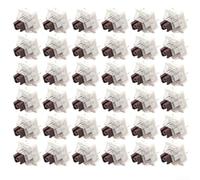 Lot de 50 commutateurs de clavier de rechange tactiles à 3 broches pour réparation de clavier mécanique (marron)