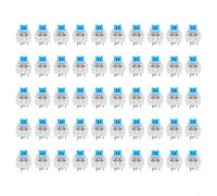 Lot de 50 commutateurs tactiles de rechange pour clavier mécanique à 3 broches avec boîtier transparent pour de meilleurs effets LED et ressorts en alliage de cuivre durable