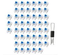 Lot de 50 commutateurs tactiles pour clavier mécanique avec boîtier transparent pour un chemin de lumière optimisé dans les applications rétroéclairées RVB et monochrome