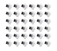 Lot de 50 commutateurs tactiles pour clavier mécanique avec design résistant aux éclaboussures et graisse pré-appliquée pour réduire le bruit et une performance fluide (noir)