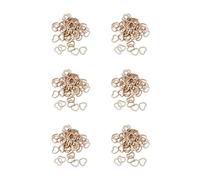 Lot de 50 confettis en bois creux en forme de cœur pour décoration de table de mariage