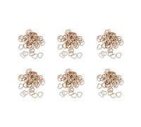 Lot de 50 confettis en bois creux en forme de cœur pour décoration de table de mariage