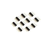 Lot de 50 connecteurs adaptateurs mâles RVB à 4 broches pour bande lumineuse 3528 5050