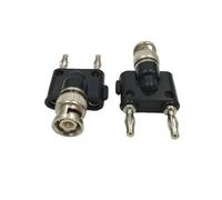Lot de 50 connecteurs BNC mâles/Femelles vers Deux bornes de Connexion Doubles 4 mm Banane mâle Adaptateur de Test(25Male 25Female)