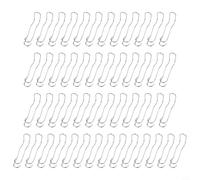 Lot de 50 connecteurs de tige de plantes, boucles de connexion en métal pour treillis de jardin pour fixer des piquets de plantes, des cages et des pergolas, clips résistants à la rouille pour serre